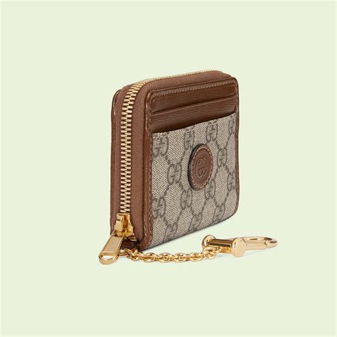 gucci keychain wallet womens|Gucci wallet with coin pouch.